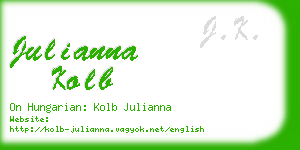 julianna kolb business card